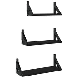 VidaXL 836318 shelve Wood, Metal Black