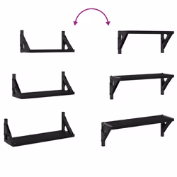 VidaXL 836318 shelve Wood, Metal Black - Additional view 7