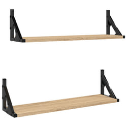 VidaXL 836324 shelve Wood, Metal Wood