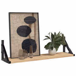 VidaXL 836324 shelve Wood, Metal Wood