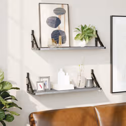 VidaXL 836326 shelve Metal, Wood Grey, Oak - Additional view 2