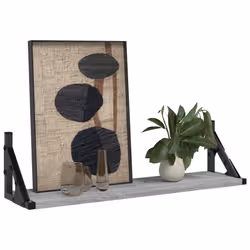 VidaXL 836326 shelve Metal, Wood Grey, Oak - Additional view 3