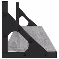 VidaXL 836326 shelve Metal, Wood Grey, Oak - Additional view 6