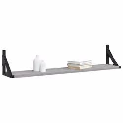 VidaXL 836331 shelve Wood, Metal Grey