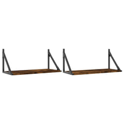 VidaXL 836335 shelve Wood, Metal Oak, Brown