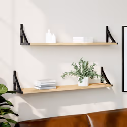 VidaXL 836339 shelve Wood, Metal Wood