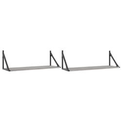 VidaXL 836341 shelve Wood, Metal Grey
