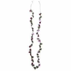 vidaXL Artificial Flower Garlands Fake Flowers Artificial Plants Decor 6 pcs - purple
