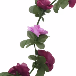 vidaXL Artificial Flower Garlands Fake Flowers Artificial Plants Decor 6 pcs - purple - Additional view 4