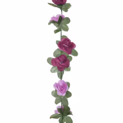 vidaXL Artificial Flower Garlands Fake Flowers Artificial Plants Decor 6 pcs - purple - Additional view 5