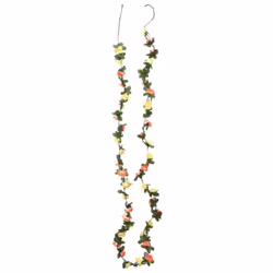 vidaXL Artificial Flower Garlands Fake Flowers Artificial Plants Decor 6 pcs - yellow and green