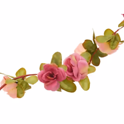 vidaXL Artificial Flower Garlands Fake Flowers Artificial Plants Decor 6 pcs - rose red - Additional view 4