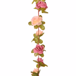 vidaXL Artificial Flower Garlands Fake Flowers Artificial Plants Decor 6 pcs - rose red - Additional view 5