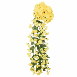 vidaXL Artificial Flower Garlands Fake Flowers Artificial Plants Decor 3 pcs - yellow