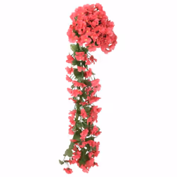 vidaXL Artificial Flower Garlands Fake Flowers Artificial Plants Decor 3 pcs - rose