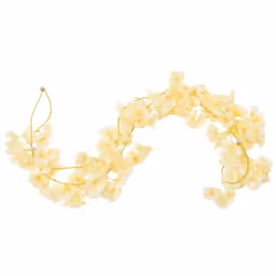 vidaXL Artificial Flower Garlands Fake Flowers Artificial Plants Decor 6 pcs - champagne
