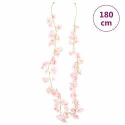 vidaXL Artificial Flower Garlands Fake Flowers Artificial Plants Decor 6 pcs - light pink