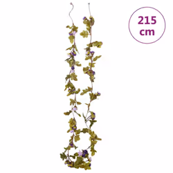 vidaXL Artificial Flower Garlands Fake Flowers Artificial Plants Decor 6 pcs - purple