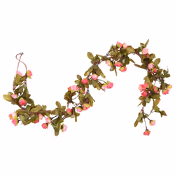 vidaXL Artificial Flower Garlands Fake Flowers Artificial Plants Decor 6 pcs - rose