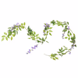 vidaXL Artificial Flower Garlands Fake Flowers Artificial Plants Decor 6 pcs - purple