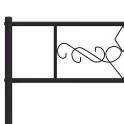 VidaXL 355295 headboard/footboard Black - Additional view 4