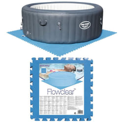 Bestway Pool Floor Protectors Pool Ground Cloth Pool Mat 8 pcs Blue 58220