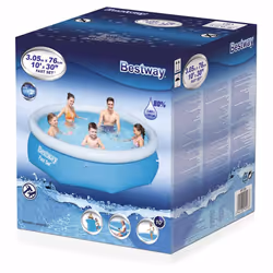 Bestway Inflatable Swimming Pool Patio Above Ground Pool Fast Set Round 57266