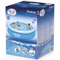 Bestway Inflatable Swimming Pool Patio Above Ground Pool Fast Set Round 57273