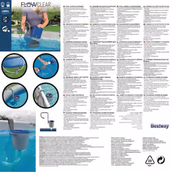 Bestway Pool Surface Skimmer Hanging Wall Mount Surface Skimmer Flowclear 58233 - Additional view 8