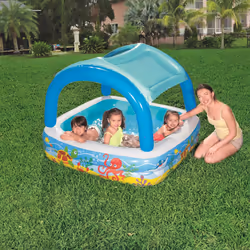 Bestway Canopy Play Pool Baby Paddling Pool Sunshade Aquarium Pool Blue 52192