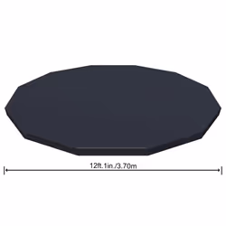 Bestway Pool Cover Above Ground Swimming Pool Cover for Round Pools Flowclear