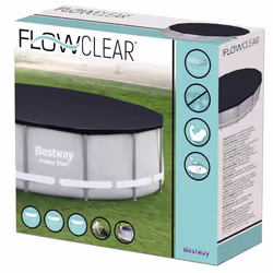 Bestway Pool Cover Above Ground Swimming Pool Cover for Round Pools Flowclear - Additional view 8