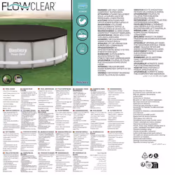 Bestway Pool Cover Above Ground Swimming Pool Cover for Round Pools Flowclear - Additional view 9