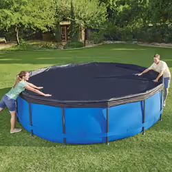 Bestway Pool Cover Above Ground Swimming Pool Cover for Round Pools Flowclear