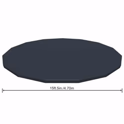 Bestway Pool Cover Above Ground Swimming Pool Cover for Round Pools Flowclear - Additional view 6