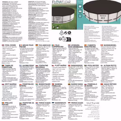 Bestway Pool Cover Above Ground Swimming Pool Cover for Round Pools Flowclear - Additional view 8