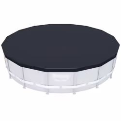 Bestway Pool Cover Above Ground Swimming Pool Cover for Round Pools Flowclear
