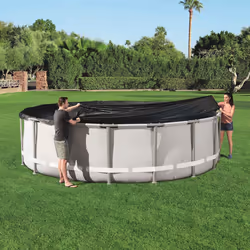 Bestway Pool Cover Above Ground Swimming Pool Cover for Round Pools Flowclear