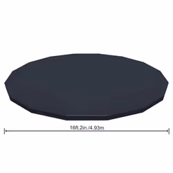 Bestway Pool Cover Above Ground Swimming Pool Cover for Round Pools Flowclear