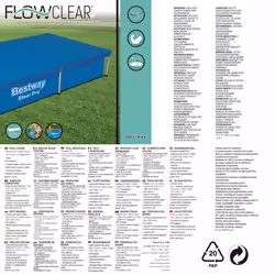 Bestway Pool Cover Above Ground Pool Cover for Rectangular Pools Flowclear - Additional view 3