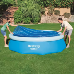 Bestway Solar Pool Cover Above Ground Pool Cover for Round Pools Flowclear