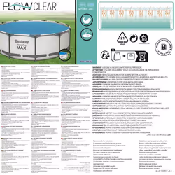 Bestway Solar Pool Cover Above Ground Pool Cover for Round Pools Flowclear - Additional view 9