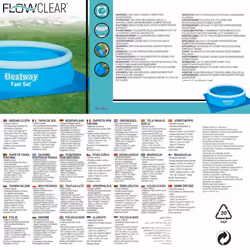 Bestway Pool Ground Cloth Pool Floor Protector Pool Ground Sheet Mat Flowclear - Additional view 9