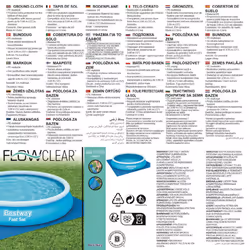 Bestway Pool Ground Cloth Pool Floor Protector Pool Ground Sheet Mat Flowclear - Additional view 7