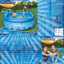 Bestway Swimming Pool Paddling Pool Garden Inflatable Pool Easy Set OctoPool - Additional view 8
