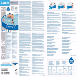 Bestway Swimming Pool Above Ground Swimming Pool Frame Pool Steel Pro Frame
