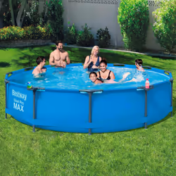 Bestway Swimming Pool Set Above Ground Swimming Pool Set Steel Pro MAX Frame
