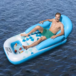 Bestway Floating Lounger Inflatable Pool Float Pool Lounger Hydro-Force Blue