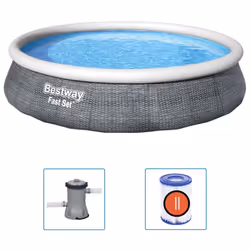 Bestway Inflatable Pool Set Swimming Pool with Pump Paddling Pool Fast Set