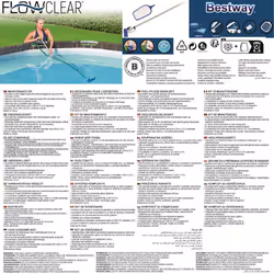 Bestway Flowclear Above Ground Pool Maintenance Kit Swimming Pool Skimmer Net
